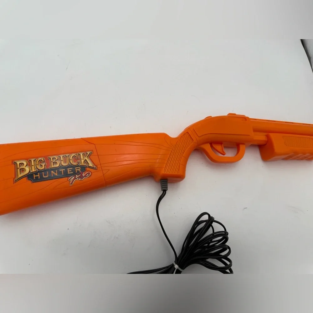 Big Buck Pro Arcade TV Video Game Gun Only No Sensor -Orange 2009 Jakks Pacific,
